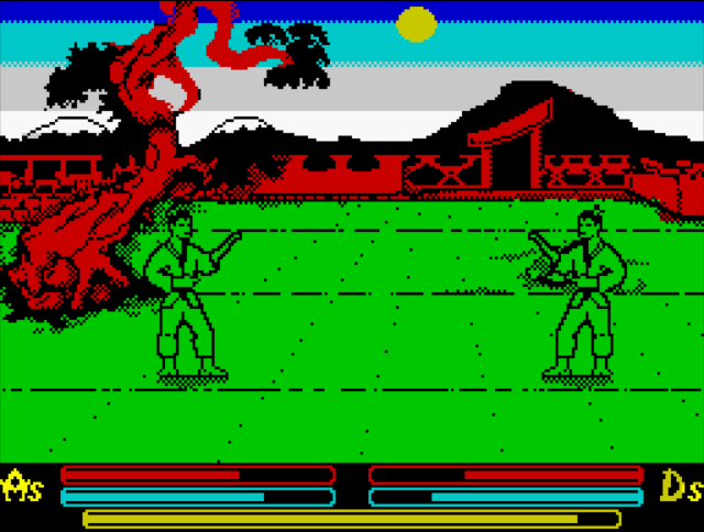 Samurai Trilogy - ZX Spectrum game screenshot (1987) by Gremlin Graphics